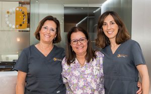 Odontopediatría. La Dra. Campoy, la Dra. Pérez y la Dra. Sanz